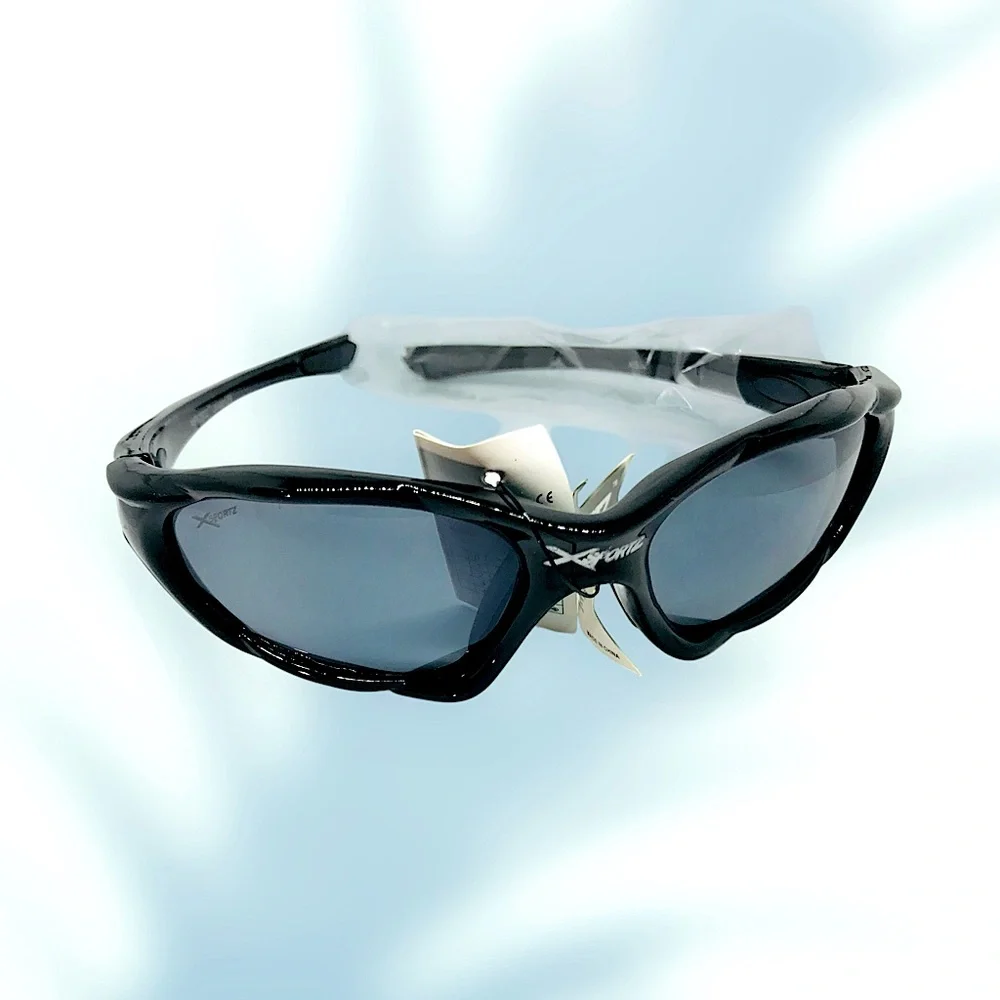 Deadstock Black Sport Sunglasses Retro Summer Outdoor